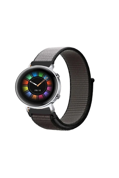 KRETON KRETON Huawei Watch Gt2 42mm Uyumlu Spor Kumaş Desenli Cırt Cırtlı Kordon Kayış ürün görseli 1