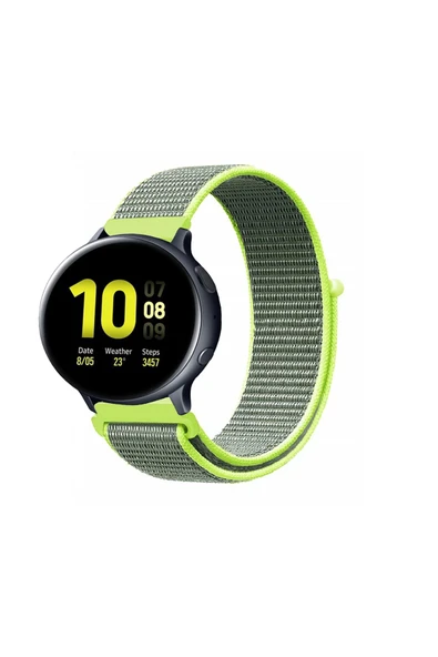KRETON KRETON Samsung Galaxy Watch Active 2 40mm/44mm Uyumlu Spor Kumaş Desenli Cırt Cırtlı Kordon Kayış ürün görseli 1