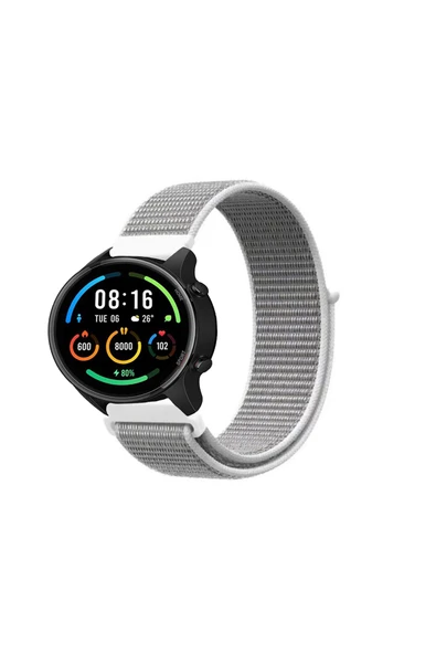 KRETON KRETON Xiaomi Watch Sport Uyumlu Spor Kumaş Desenli Cırt Cırtlı Kordon Kayış ürün görseli 1