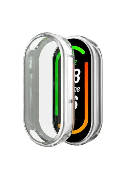 KRETON KRETON Xiaomi Mi Band 8 Ile Uyumlu Kasa Ve Ekran Koruyucu 360 Tam Koruma Silikon Kılıf ürün görseli 1