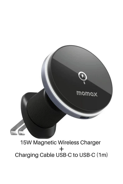 MOMAX CM25AEQ MAG MOUNT 5 WİRELESS CHARGİNG CAR MOUNT ürün görseli 1