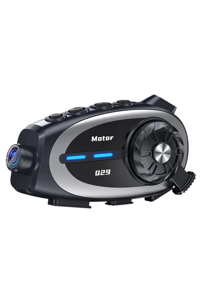 Q29 Motosiklet Kask İletişim Sistemi + Bluetooth Kulaklık + 1080P HD Kamera ürün görseli 1