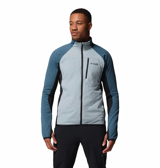 Columbia Arctic Crest™ Hybrid Full Zip Mavi Erkek Uzun Kollu T-Shirt AE3907-461 ürün görseli 1