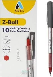 Adel Z-ball Roller Kalem 0.7 Mm Kırmızı 10 Adet ürün görseli 1
