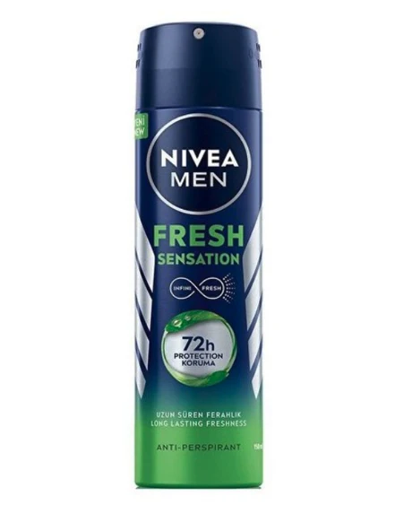 Nivea Men Fresh Sensation Erkek Sprey Deodorant 150 ml ürün görseli 1