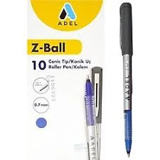 Adel Z-ball Roller Kalem 0.7 Mm Mavi 10 Adet ürün görseli 1