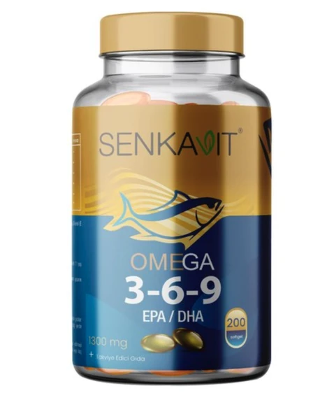 Senkavit Omega 3-6-9 1300 mg 200 Softjel ürün görseli 1