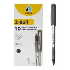 Adel Z-ball Roller Kalem 0.7 Mm Siyah 10 Adet ürün görseli 1