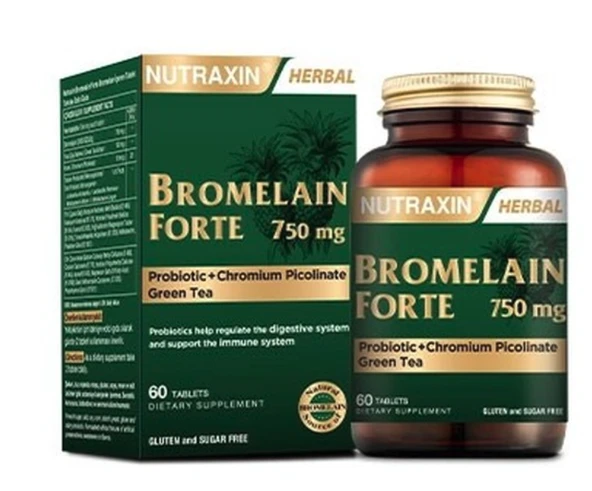 Nutraxin Bromelain Forte 60 Tablet ürün görseli 1