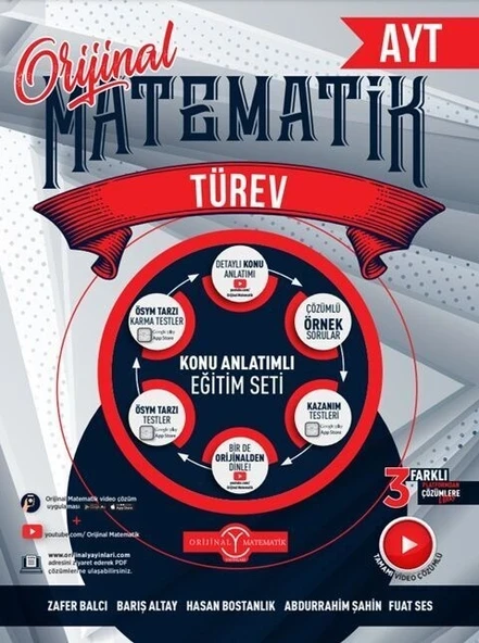 AYT Matematik Türev Konu Anlatımlı Orijinal Yayınları ürün görseli 1