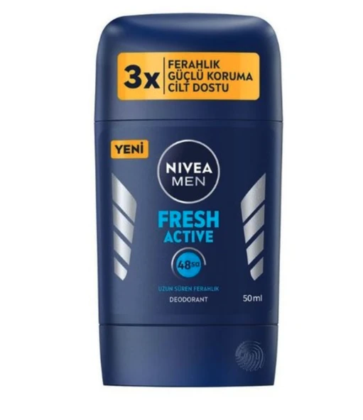 Nivea Men Fresh Active Stick Deodorant 50 ml ürün görseli 1