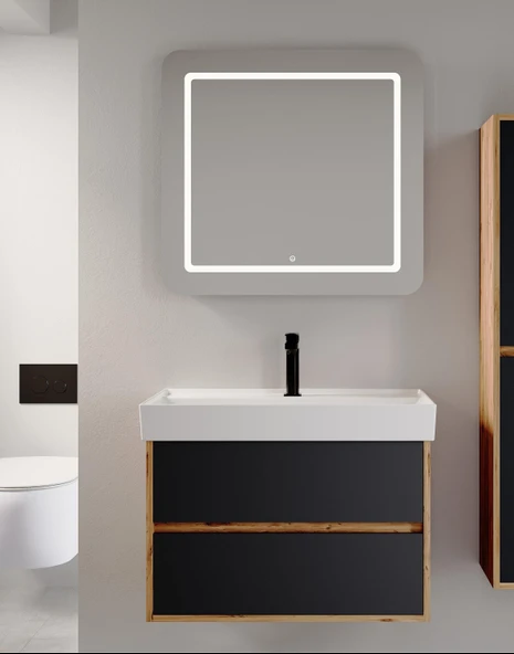 Denko Forever 80 cm (Antrasit) Banyo Dolabı Takımı ürün görseli 1