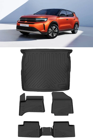 Sahler Opel Frontera Hybrit 2025 ve Sonrası 4.5D Paspas 3D Rizline Üst Bagaj Havuzu ürün görseli 1