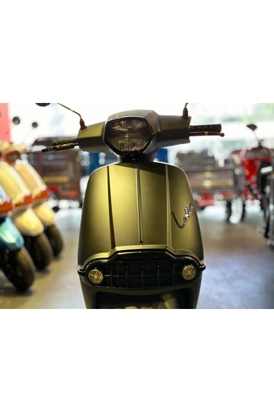 MOTOLUX Latte Yeşil 6 Akülü Elektrikli Motosiklet ürün görseli 1
