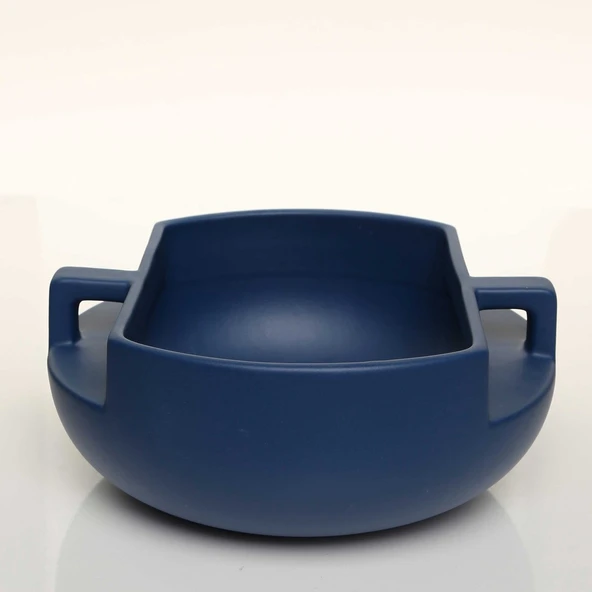 HANDLE KULPLU MAVİ KASE 25*25*11 CM AK.JL0036 ürün görseli 1