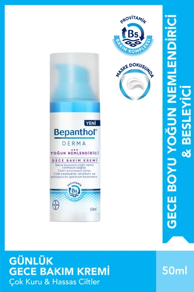 BEPANTHOL Bepanthol Derma Yoğun Nemlendirici Gece Bakım Kremi 50 Ml ürün görseli 1