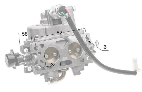 Loncin LC2P77F Motor Karbüratörü - Resim 2