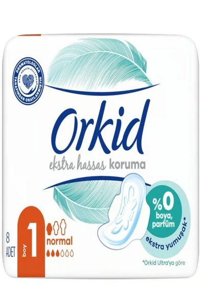 Orkid Extra Hassas Koruma Tekli Normal 8'li x 3 paket ürün görseli 1