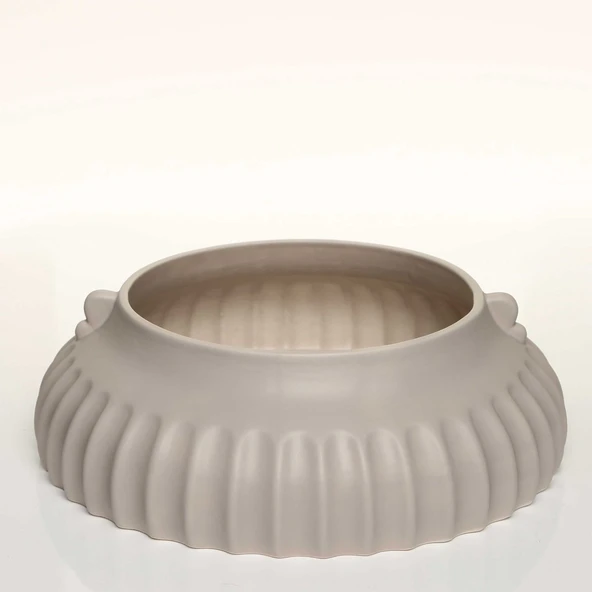 BOWL KREM VAZO 33*33*10 CM AK.JL0046 ürün görseli 1