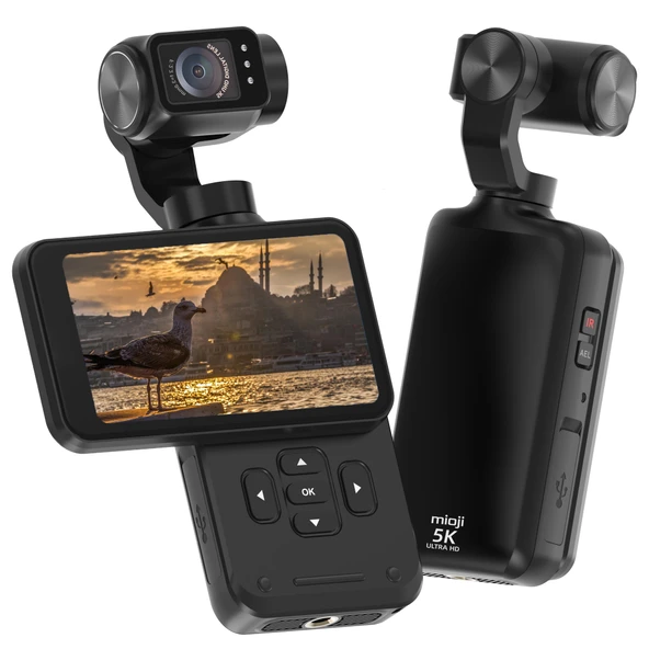 Mioji Pocket 3 5K 30FPS 48MP 3 Eksenli Gimbal Kamera - Resim 8
