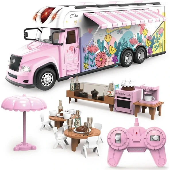 Uzaktan Kumandalı Pembe Karavan - Resim 2