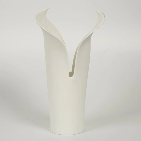 BEYAZ STARLİÇE VAZO 26*26*29 CM AK.JM00015 ürün görseli 1