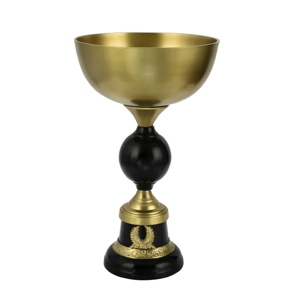 GOLD DEKORATİF AYAKLI KASE 23*23*38 CM AK.IU0436 ürün görseli 1
