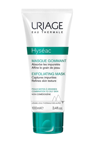 Uriage Hyseac Exfoliating Mask Karma Ve Yağlı Ciltler Için Peeling 100 ml ürün görseli 1