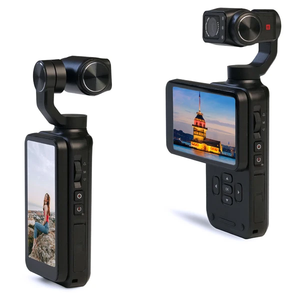 Mioji Pocket 3 5K 30FPS 48MP 3 Eksenli Gimbal Kamera - Resim 7