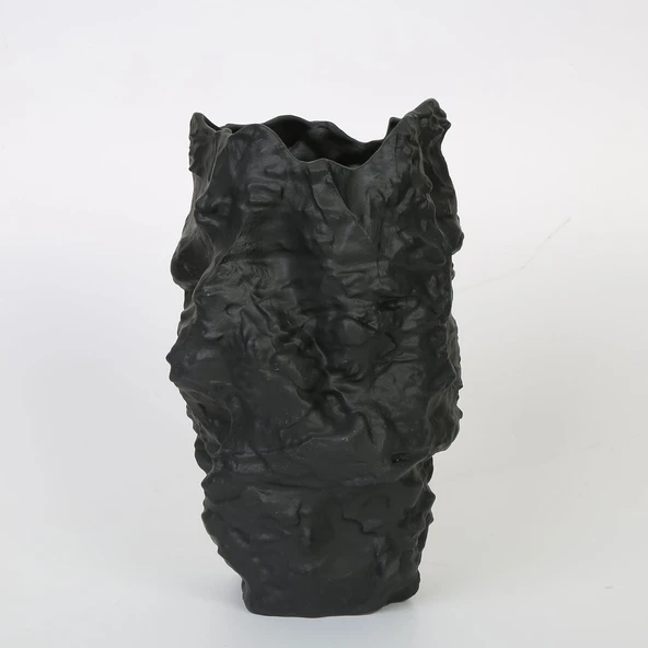 ANTRASİT KAYA VAZO 18*18*31 CM AK.JM00002 ürün görseli 1