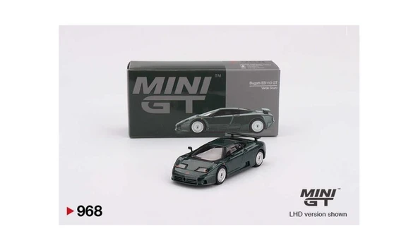 Mini GT 968 Bugatti EB110 GT Verde Scuro 1/64 Model Araba ürün görseli 1