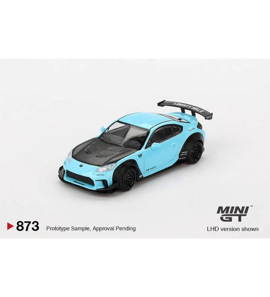 Mini GT 873 Toyota GR86 LB Nation Baby Blue 1/64 Model Araba ürün görseli 1