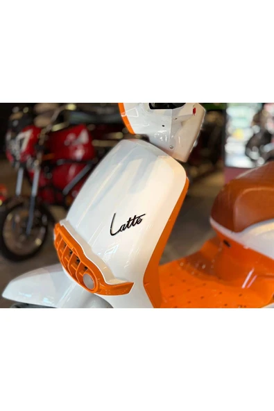 MOTOLUX Latte Krem Turuncu 6 Akülü Elektrikli Motosiklet ürün görseli 1