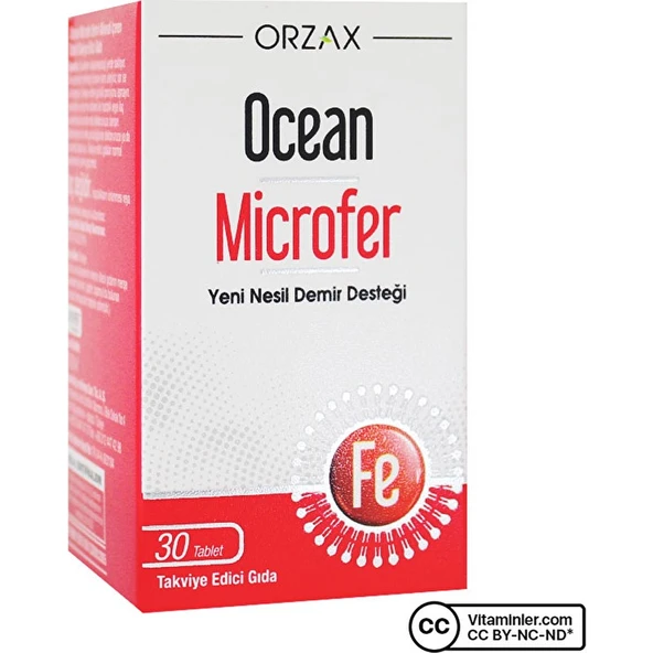 Orzax Ocean Microfer Takviye Edici Gıda 30 Tablet ürün görseli 1