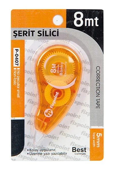 Şerit Daksil 5mmx8 Metre 1 Adet Şerit Düzeltici Fixpoint Şerit Silici Yazı Silici Büro Ofis Okul ürün görseli 1