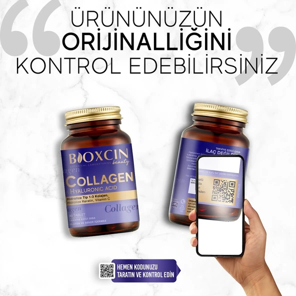 Bioxcin Collagen Hyaluronic Acid Tip 1-3 30 Tablet - Resim 3