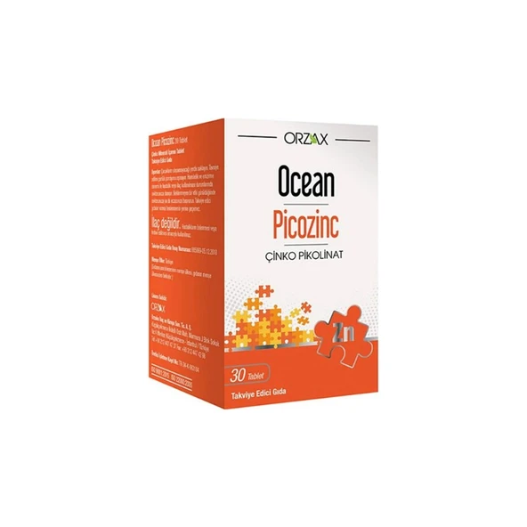 Orzax Ocean Picozinc 30 Tablet ürün görseli 1