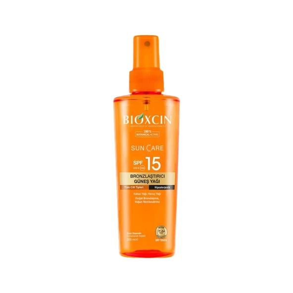 Bioxcin Sun Care SPF 15 Bronzlaştırıcı Sprey 200 ml ürün görseli 1