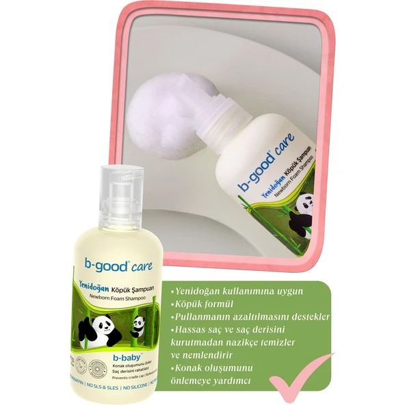 B-good Yenidoğan Köpük Şampuan 250 ml ürün görseli 1