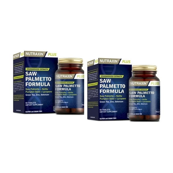 Nutraxin Saw Palmetto Formula 60 Tablet x 2 Adet ürün görseli 1