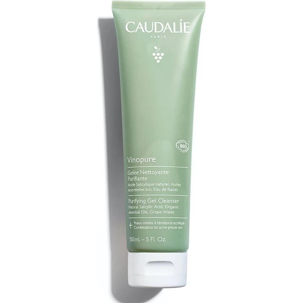 Caudalie Vinopure Purifying Anti Acne Natural Cleansing Gel 150ML Akneli Skins Antı Acne 3522930003465 ürün görseli 1