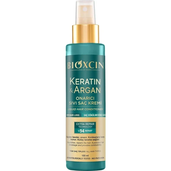 Bioxcin Keratin & Argan Sıvı Saç Bakım Kremi 150 ml ürün görseli 1