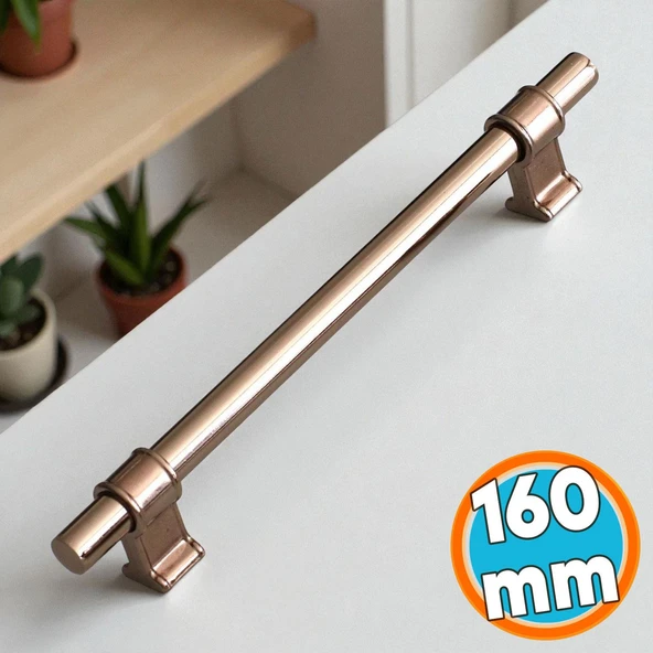 Mobilya Mutfak Dolap Kapak Çekmece Dolabı Kulpları Kulbu Kulpu Bronz Metal Kulp 160 mm-16 cm ürün görseli 1