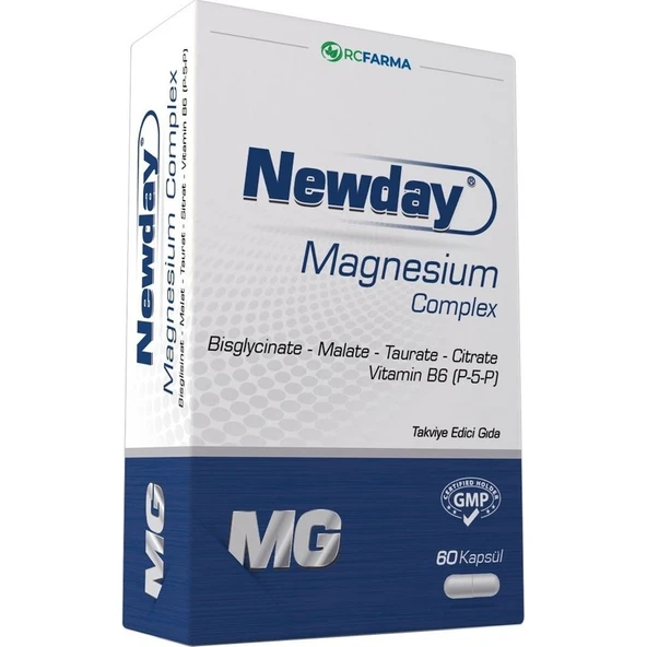 RCFARMA Newday Magnezyum Complex 60 Kapsül - Resim 2