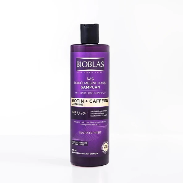Bioblas Biotin + Kafein Saç Dökülmesine Karşı Şampuan 400 ml ürün görseli 1