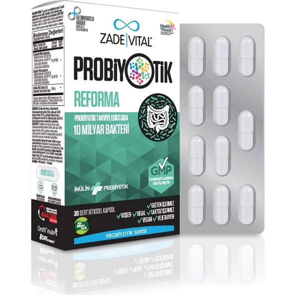 Zade Vital Probiyotik Reforma 30 Kapsül ürün görseli 1