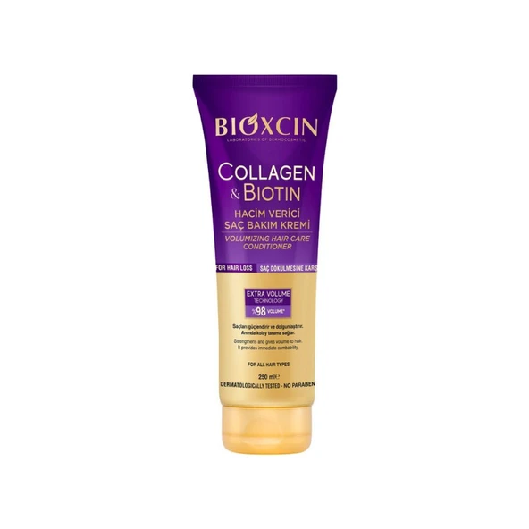 Bioxcin Sülfatsız Saç Bakım Kremi 250 ml Kolajen Biotin İçerikli İnce Telli Saçlara Hacim Dolgunluk ürün görseli 1