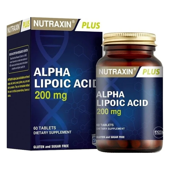 Nutraxin Alpha Lipoic Acid 200 mg 60 Tablet ürün görseli 1