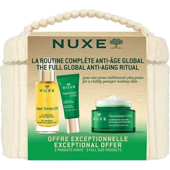 Nuxe Nuxuriance Ultra Yaşlanma Karşı Bakım Seti - Serum 30 ml + Göz ve Dudak Kremi 15 ml + Yüz Kremi 50 ml ürün görseli 1