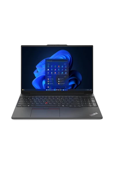 Lenovo Thinkpad E16 21SR0076TX Ultra 7 265U 16GB 512GB SSD Intel 16 Wuxga Freedos Dizüstübilgisayar ürün görseli 1